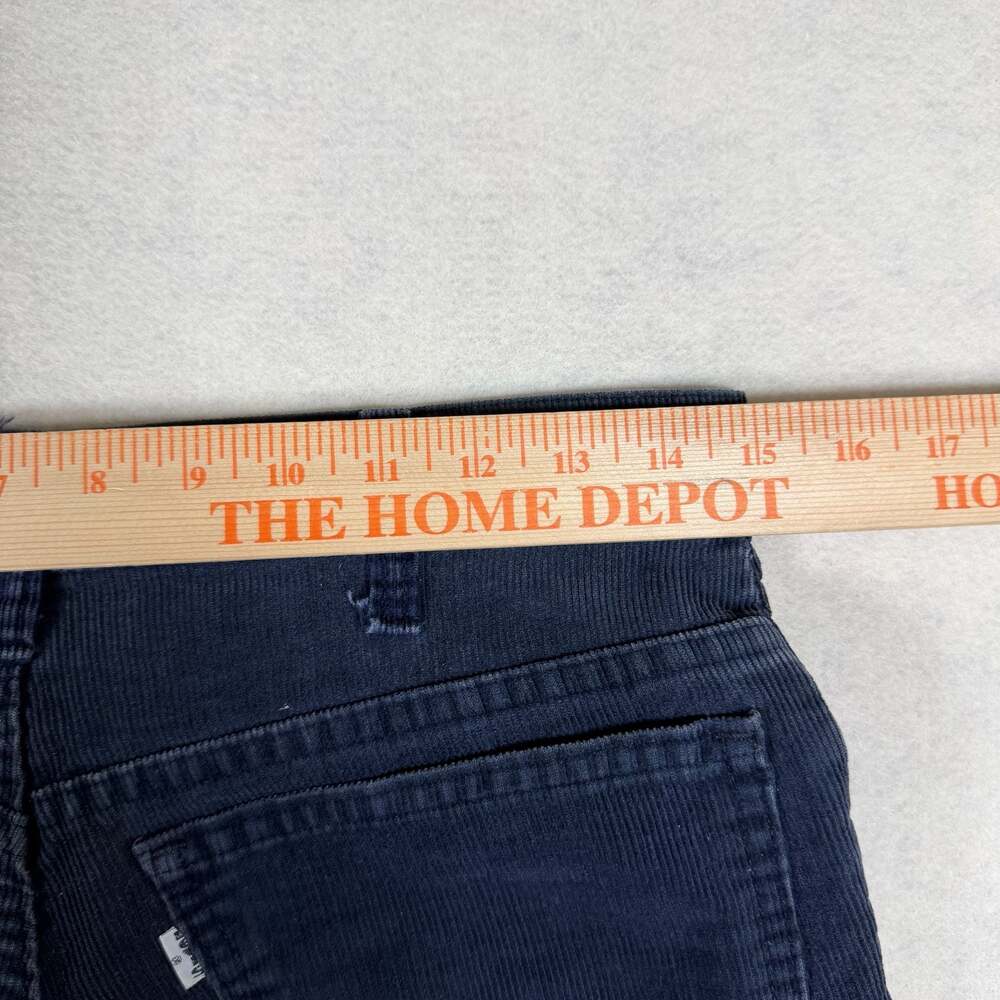Vintage 80s Levis Pants Mens 30x32 Navy Blue Corduroy Talon Zipper - Picture 8 of 11